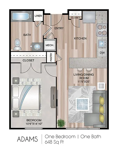 Floor plan Adams