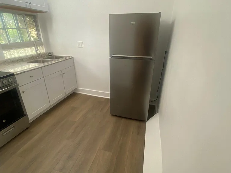 Kitchen with fridge