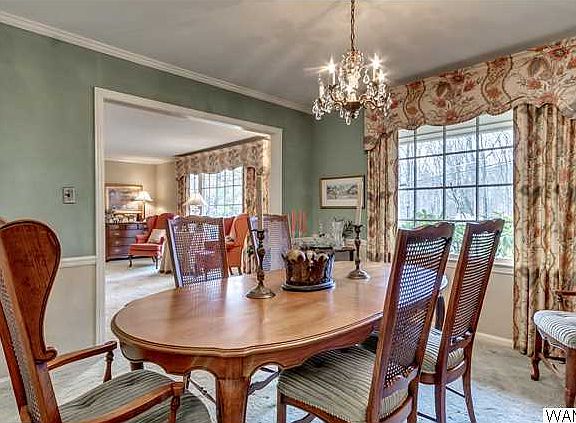 Large Formal Dining Room open to Formal Living Room for large dinners