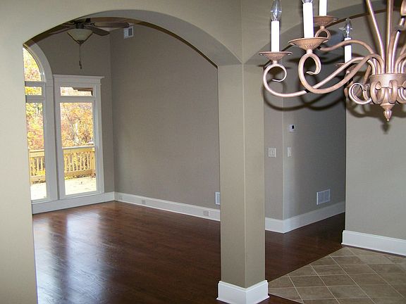 Arched Dining Room and Family Room