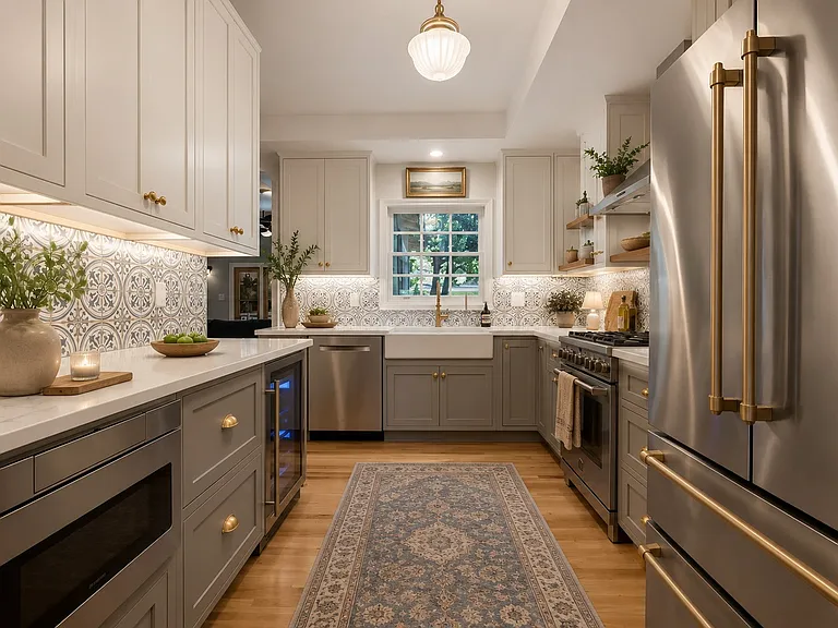 Remodeled kitchen with all appliances