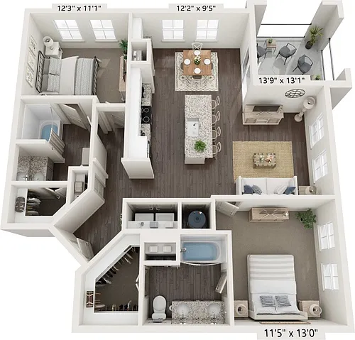 Floor plan B3