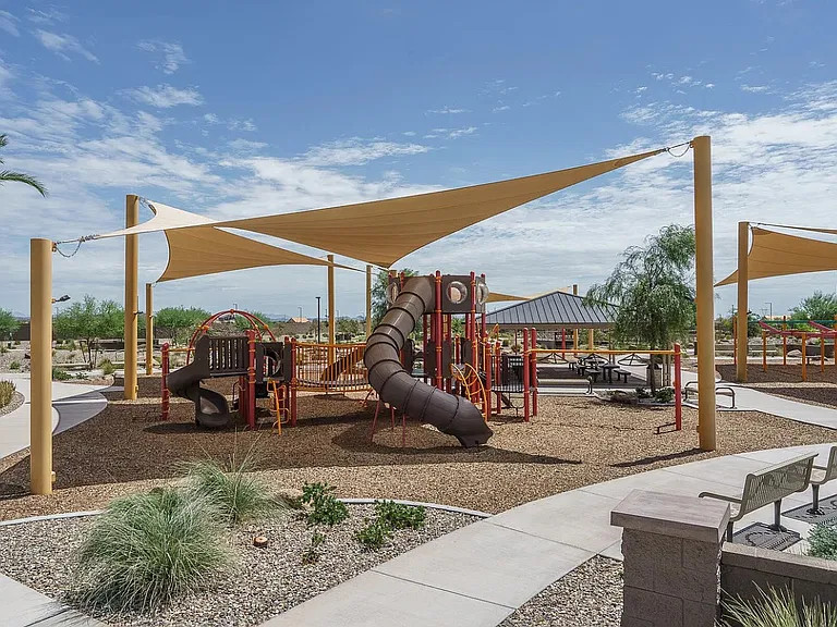 Shaded playgrounds
