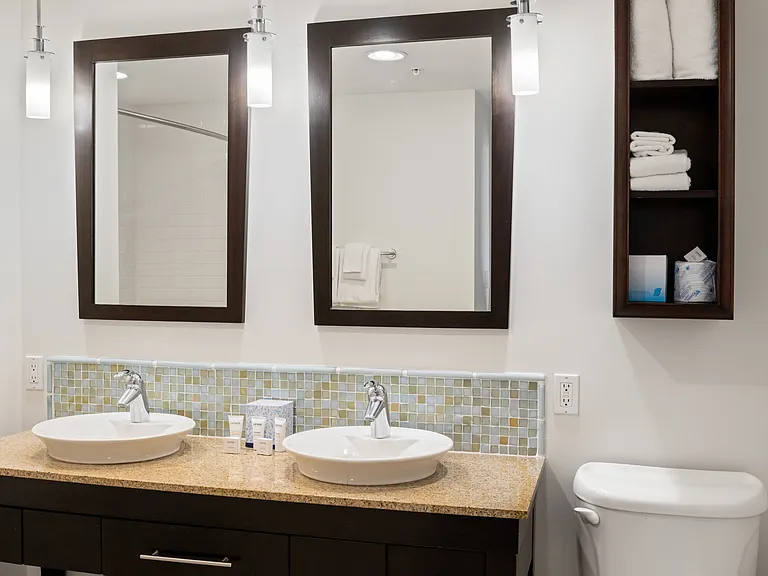 Master ensuite double vanity