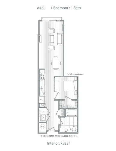 Floor plan 1E