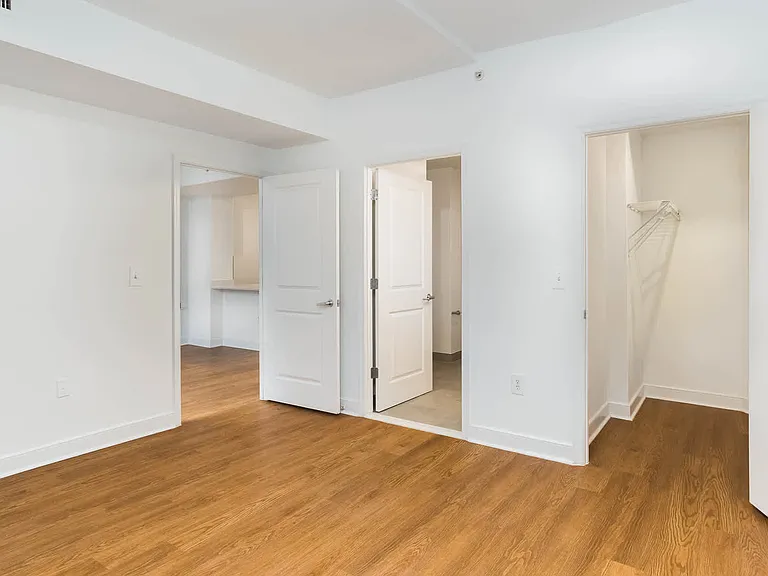 Bedroom with Hard Surface Flooring and Walk-In Closet
