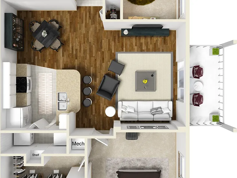 Villas at Gateway - Azalea - 2 Beds - 2 Baths - 946 Sq. ft.