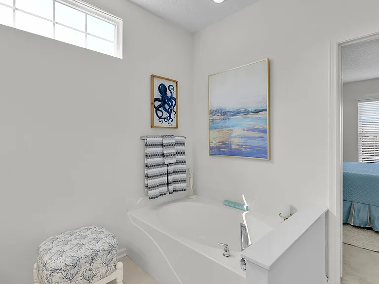 relax in the soaking tub