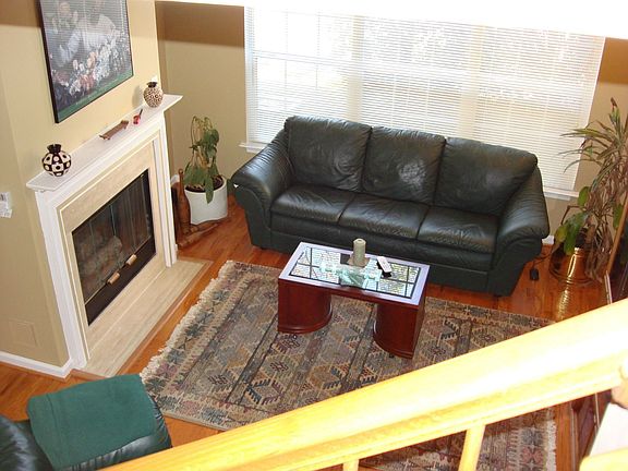 Living with gas fireplace