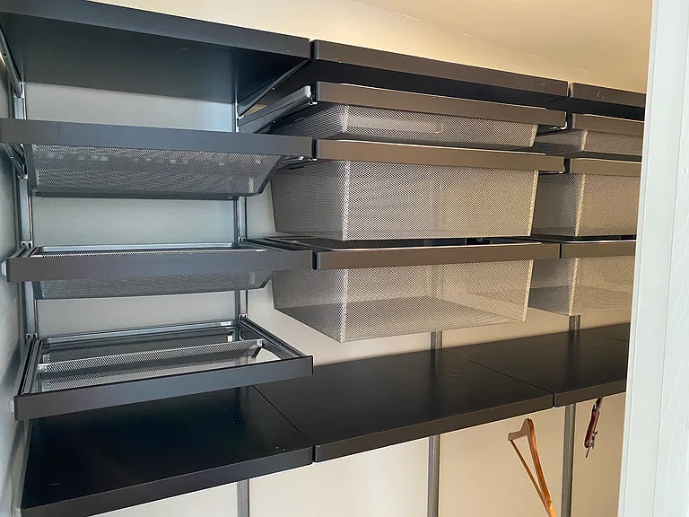 Closet organizers in 2nd floor bedroom suite