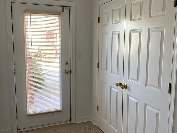Front entryway with large closet.
