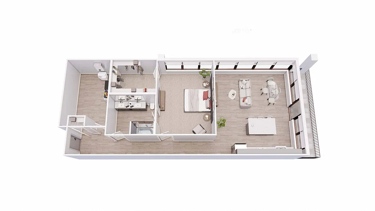 Floor plan 1B1