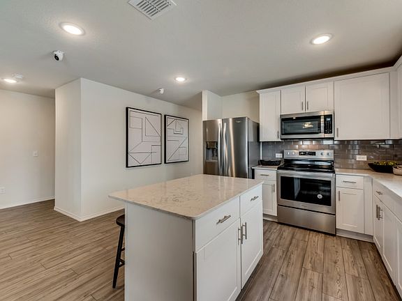 Model Representation - Abundant cabinet space in kitchen