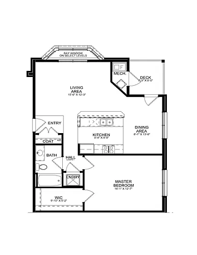 Floor plan Willow 1B