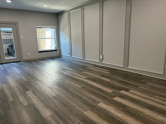 Large combined living room and dining room.