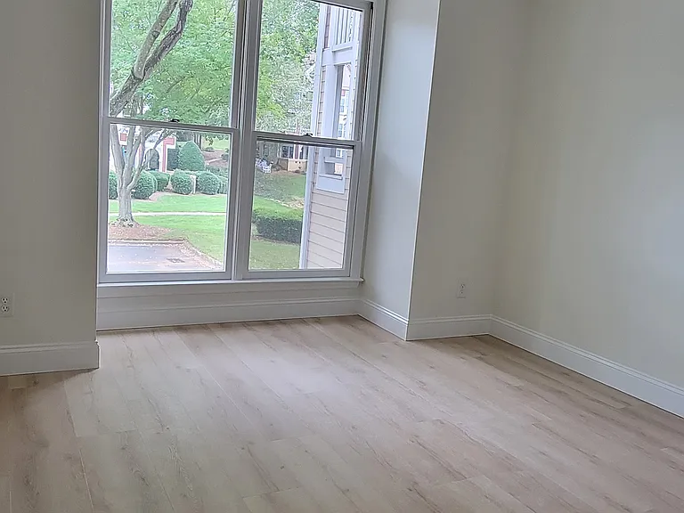 second bedroom with new flooring