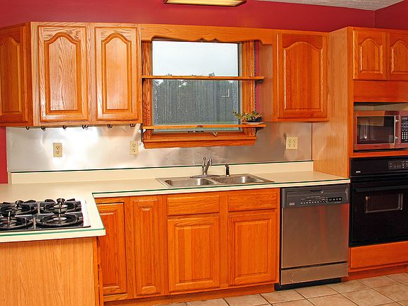 Oak cabinets
