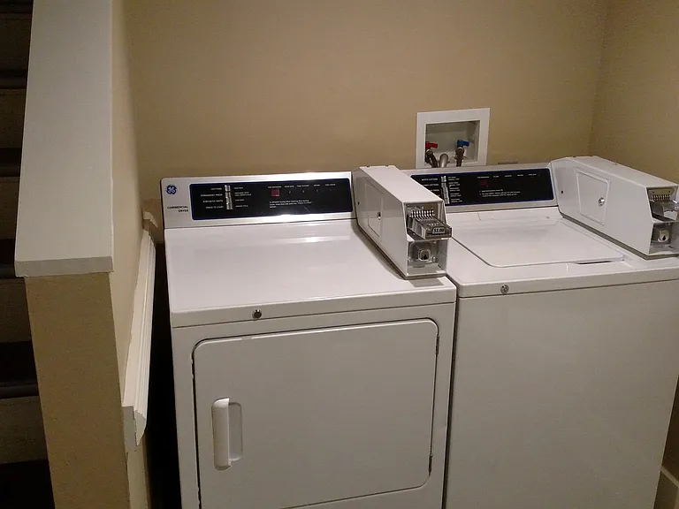Onsite laundry, $2 total for washer and dryer cost.