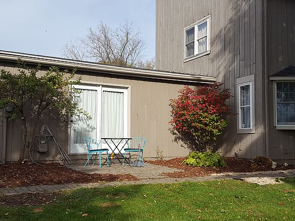 Stone Patio & Flower Beds
