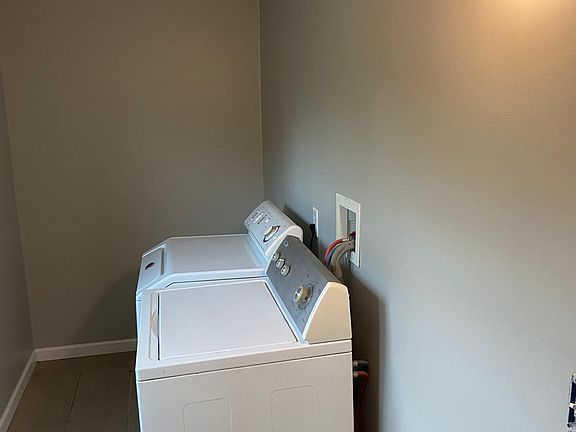 laundry room in apartment