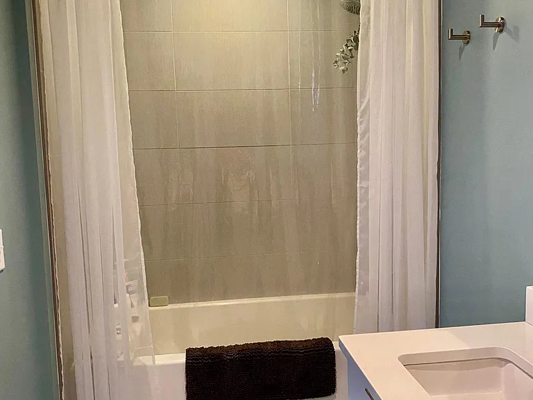 Shower with Extra Large Bathtub