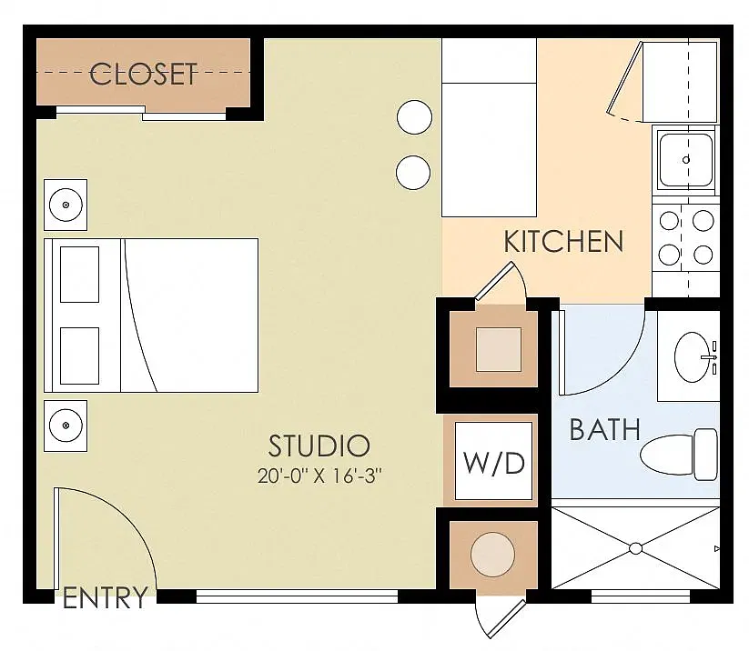 Floor plan Studio