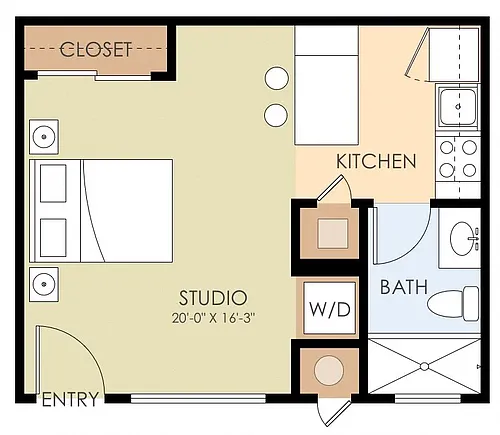 Floor plan Studio