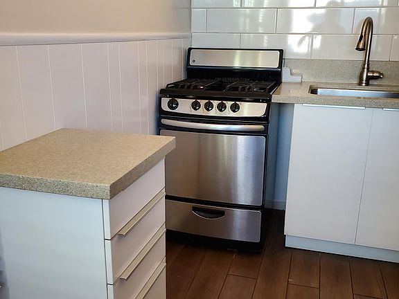 stainless steel appliances and lots of storage