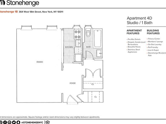 2nd image of 364 W 18th St APT 4D