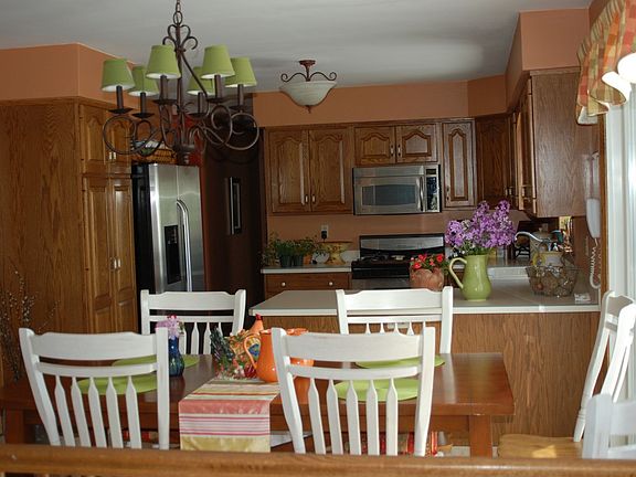 Kitchen with stainless steel appliances