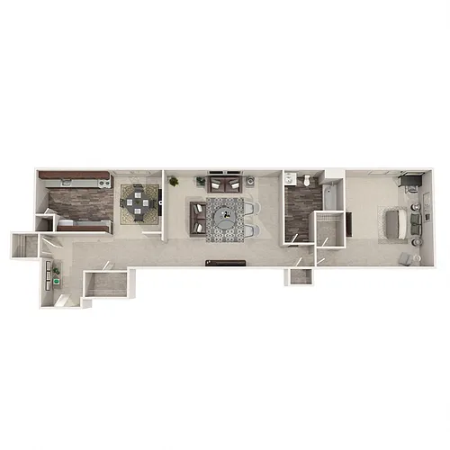 Floor plan Large 1 Bedroom
