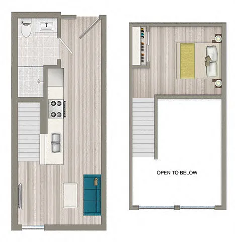Floor plan Studio Loft