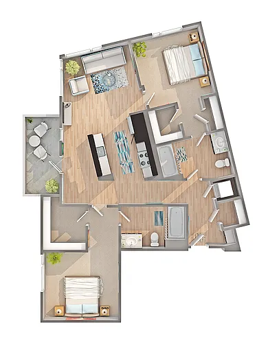 Floor plan B3