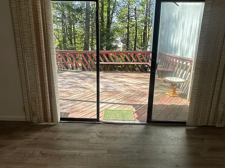 Living room and deck
