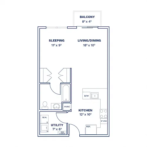 Floor plan Studio-S5