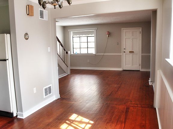 Dining room looking into living room 
