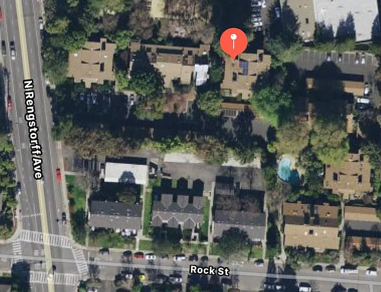 Arial view of complex, and location of unit