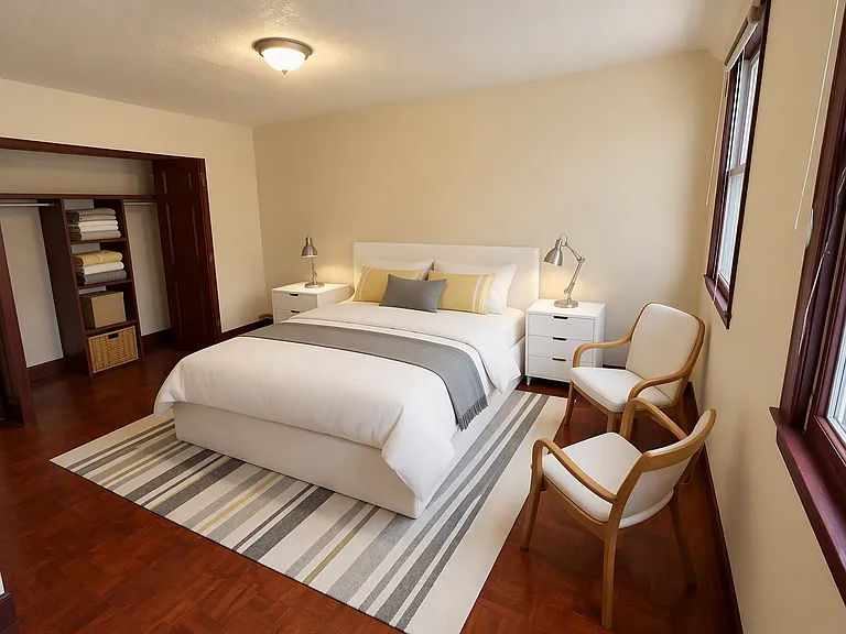 3rd floor - bedroom #4
**virtually staged**