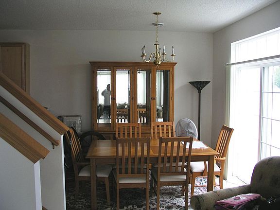 Dining room with walkout patio