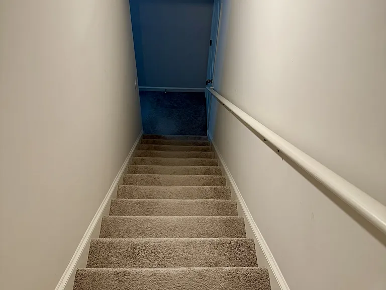Stairs to finished basement