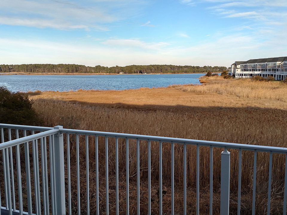 view of bay/wetlands from middle level deck
