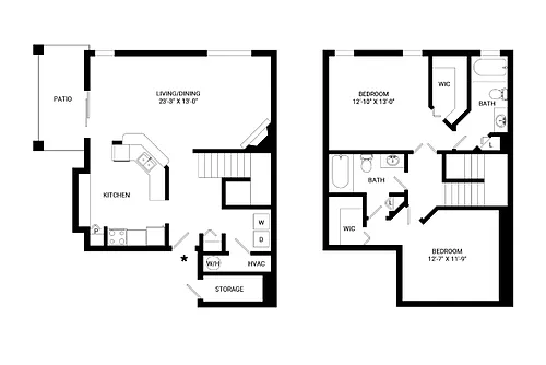 Floor plan Columbia Townhome