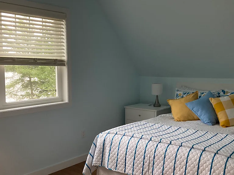 bedroom has closet and extra storage, opens to bathroom