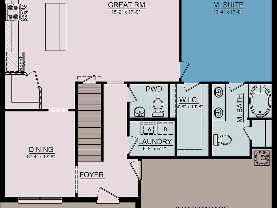 Floor Plan of Premier Series 2204 from Hyde Homes