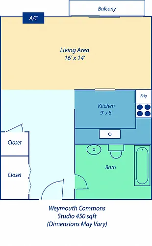 Floor plan Studio