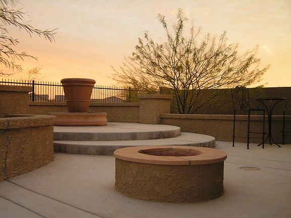 Backyard small firepit