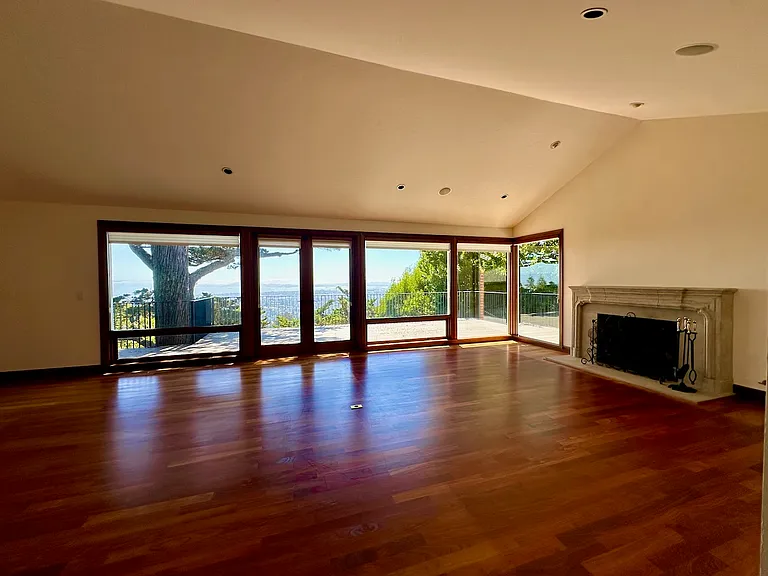 Spacious living area that is large enough for living and dining.