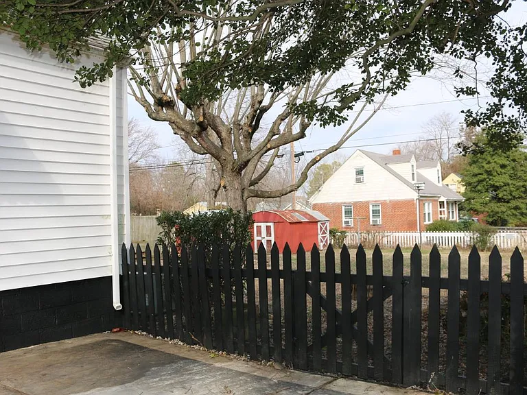 Fenced in back yard