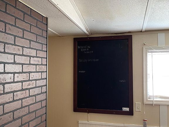 kitchen with chalk board