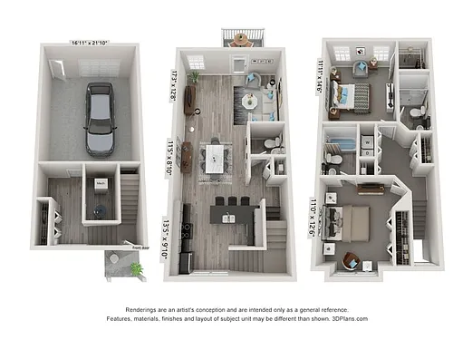 Floor plan Edinburgh 2b TH